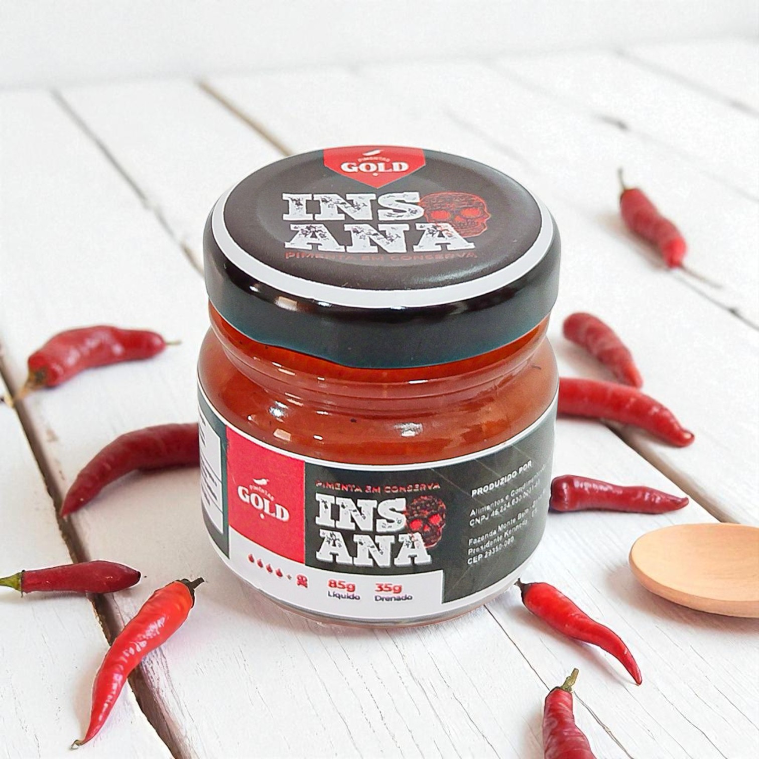Molho de Pimenta em conserva Insana 85g